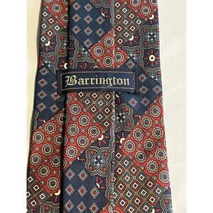 Vintage Barrington Patchwork Silk Men's Tie Classic Size 54/4